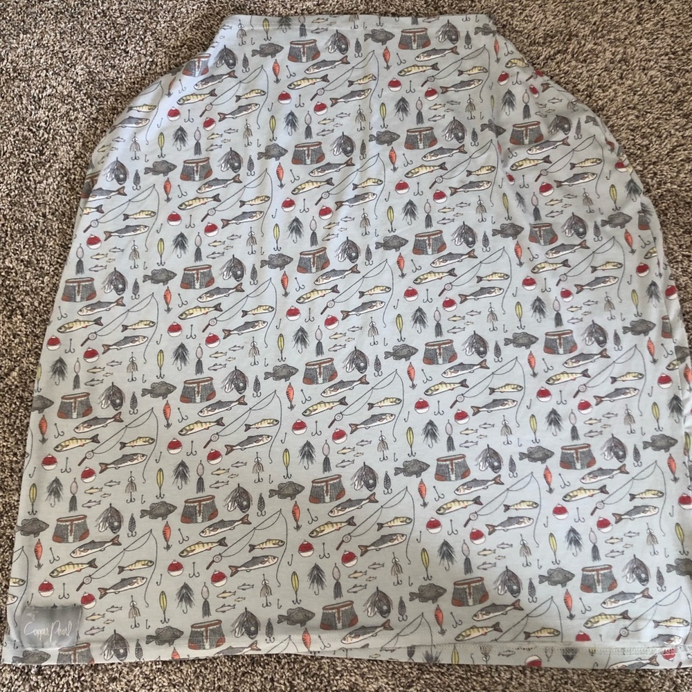 Copper pearl fish car seat cover